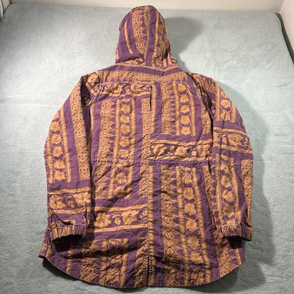 Y2k 2000s Gramicci Retro Anorak Patchwork Jacket Hoodie Mens Small Hawaiian VTG - Picture 3 of 16